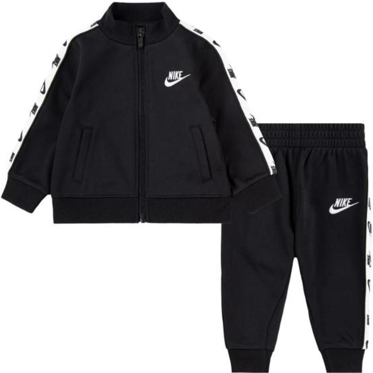 NIKE Black Full Zip Set With Logo Tap