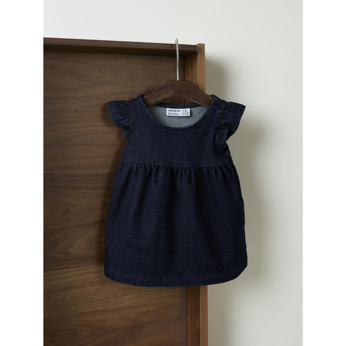 Name It Dark Blue Denim Nbfember Dnm Glitter Dress 1208-Lu
