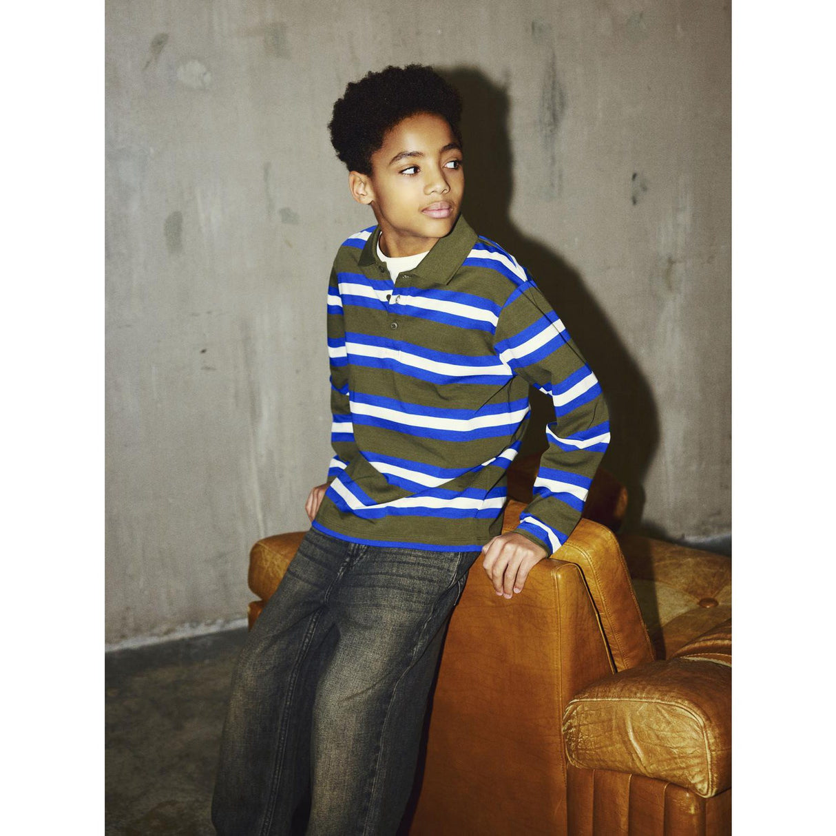 Name It Olive Night Nkmnaftali Ls Nreg Polo Box