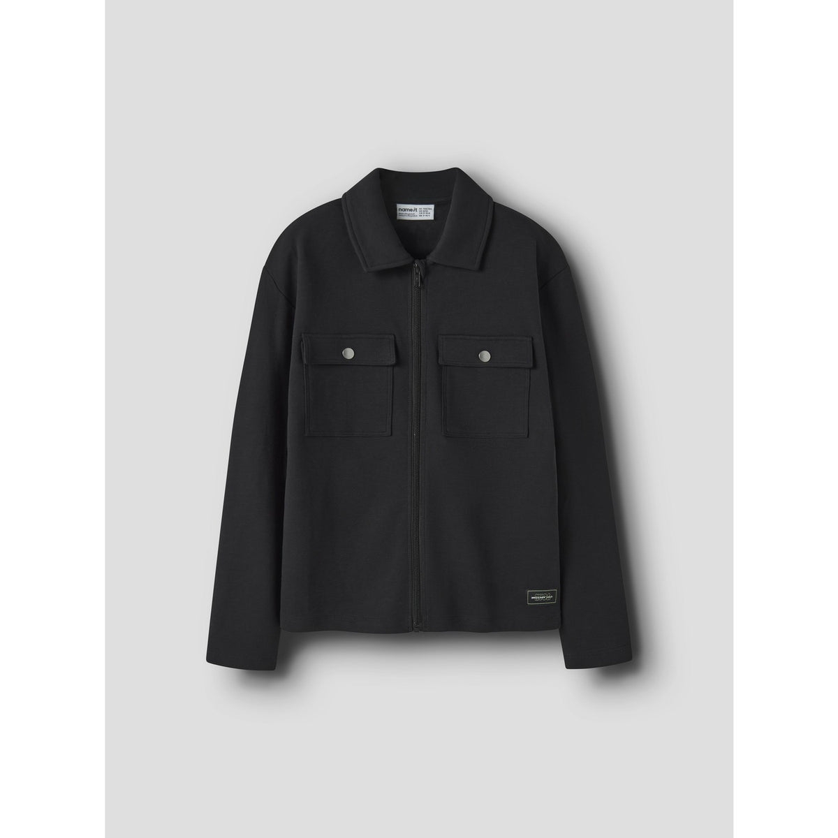 Name It Black Nkmniall Ls Nreg Overshirt