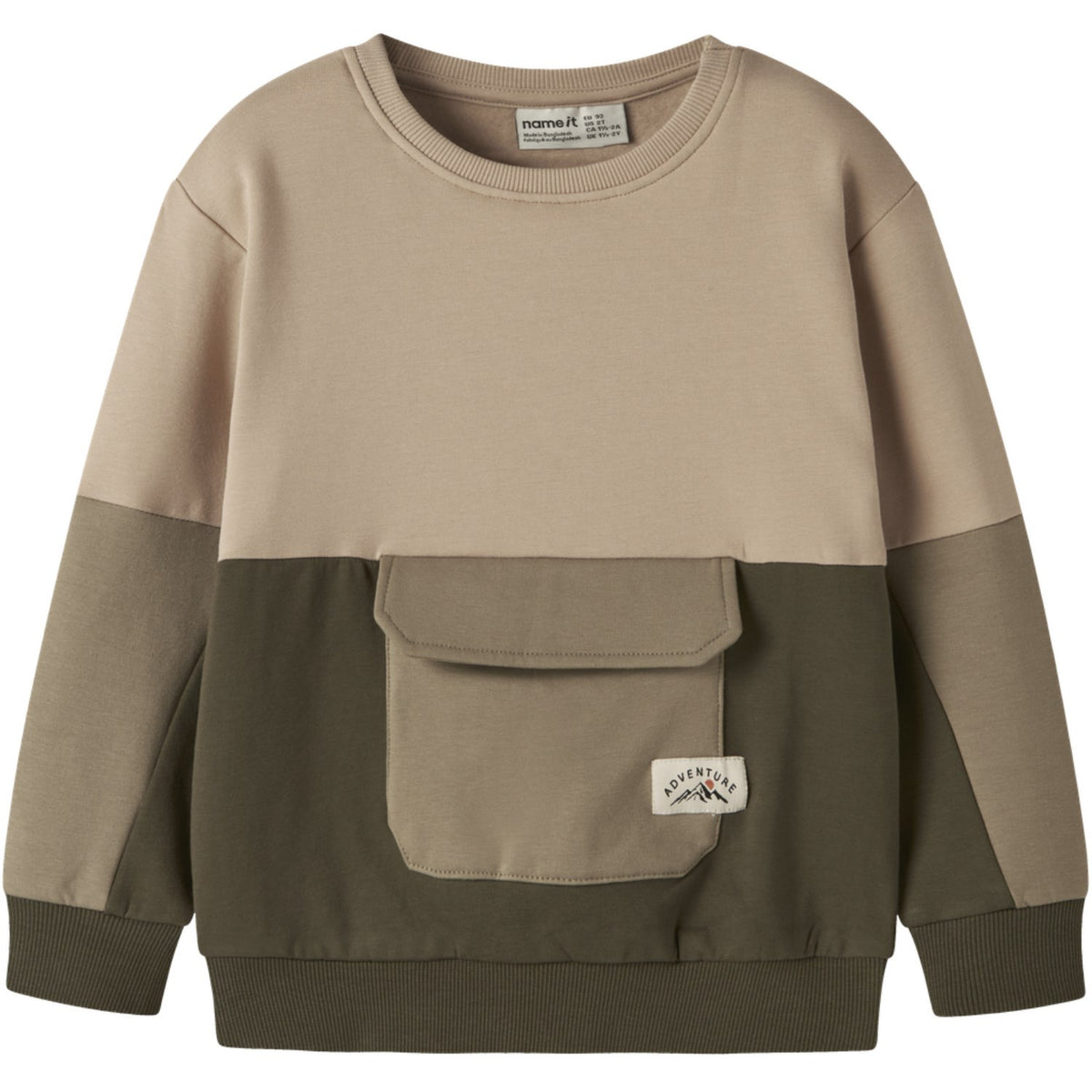 Name It Sesame Nmmomer Ls Nreg Sweat Bru