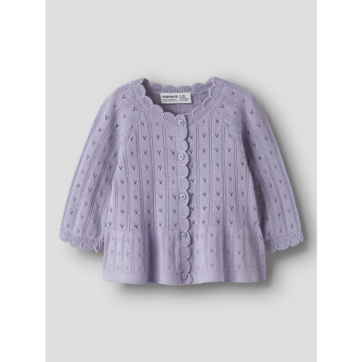 Name It Heirloom Lilac Nbfoxenia Ls Knit Card