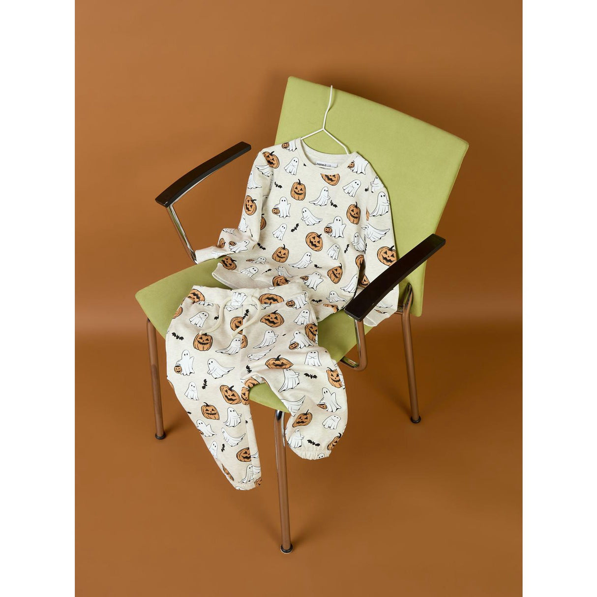 Name It Peyote Melange Nmnovar Nreg Sweat Box Bru