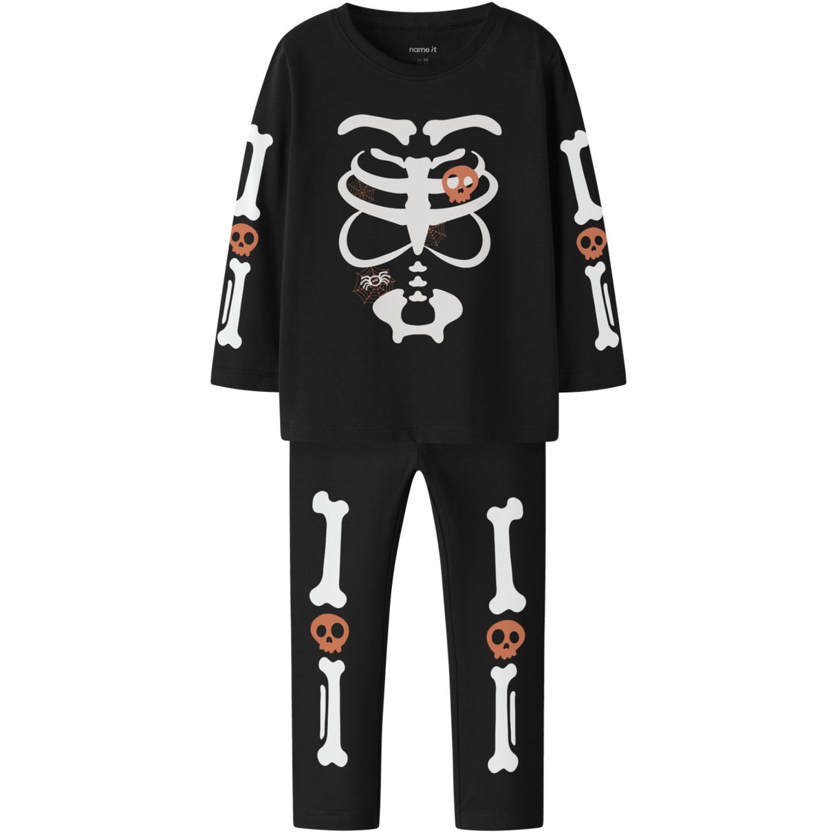 Name It Black Red Orange Nmnowina Night Set