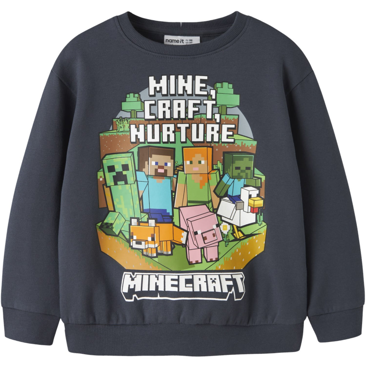 Name It Ombre Blue Nmmsoren Minecraft Nreg Sweat Bru Bfu