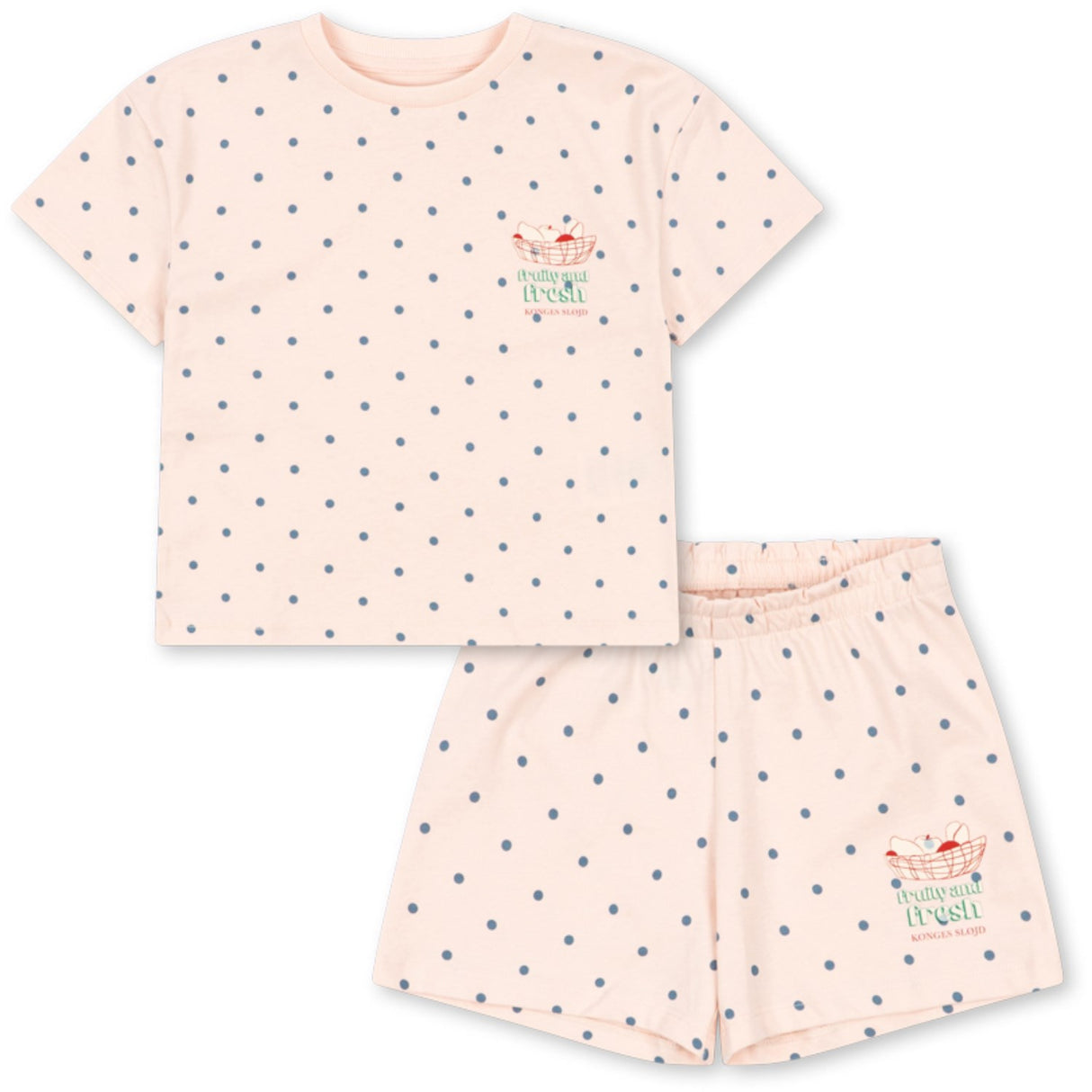 Konges Sløjd Rosewater Dot Lin Tee Set Gots