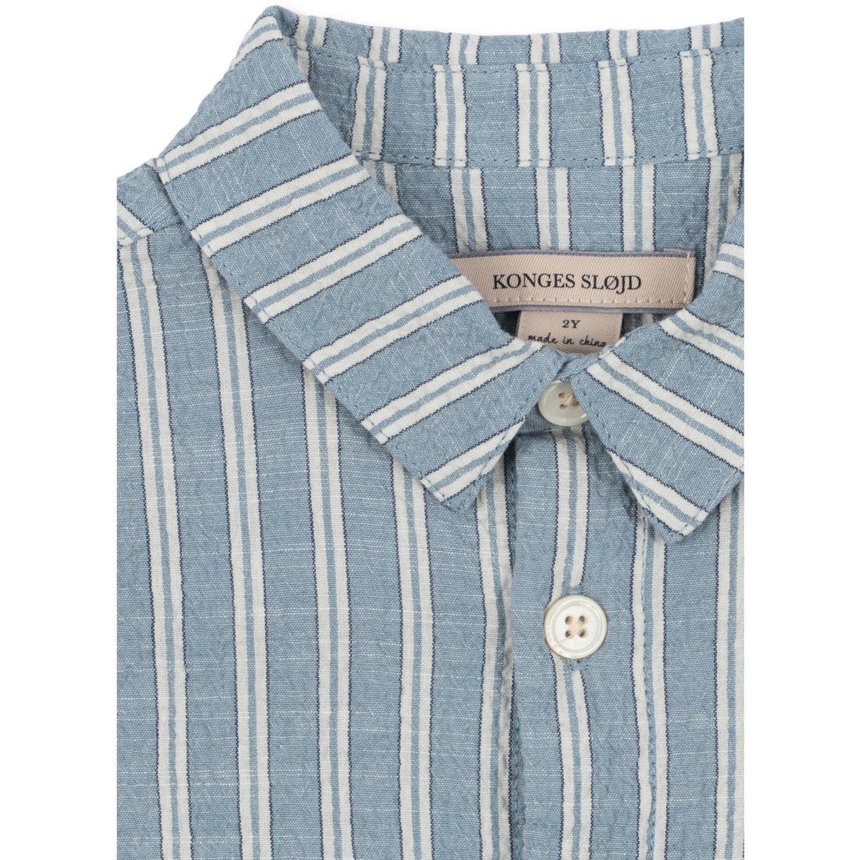 Konges Sløjd Trio Bleu Stripe Elliot Ss Shirt Gots
