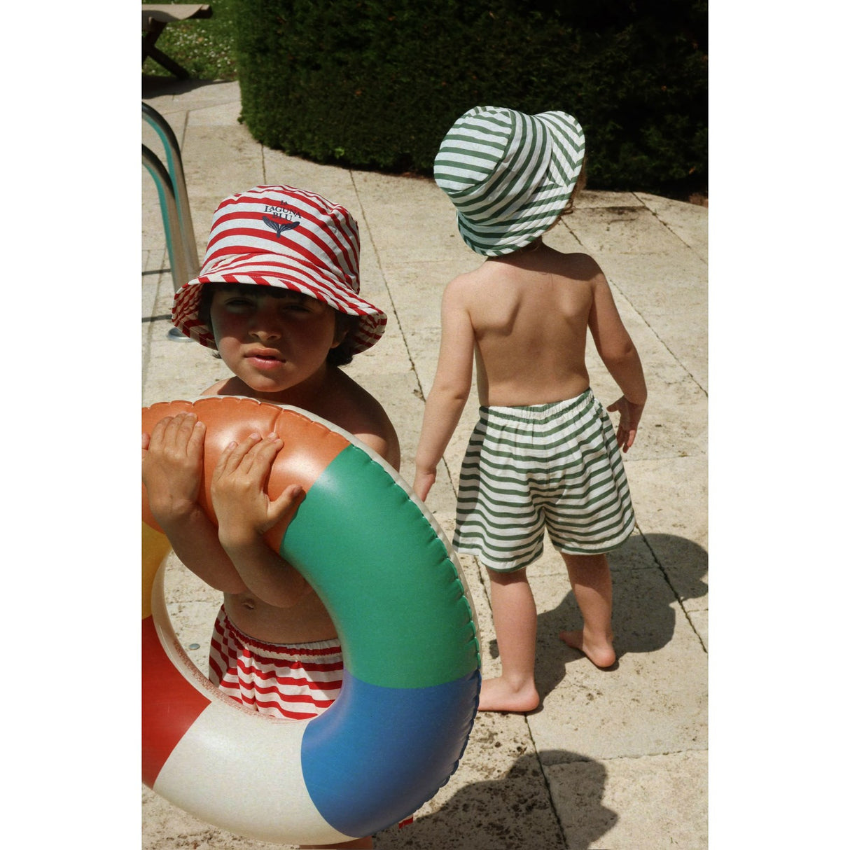Konges Sløjd Stripe Rouge Asnou Bucket Hat Grs