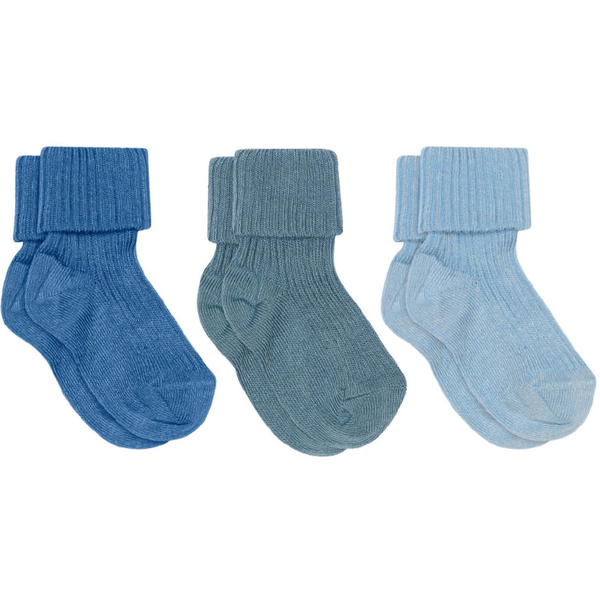 Mp Danmark High Tide Cotton Rib Baby Socks - 3-pack