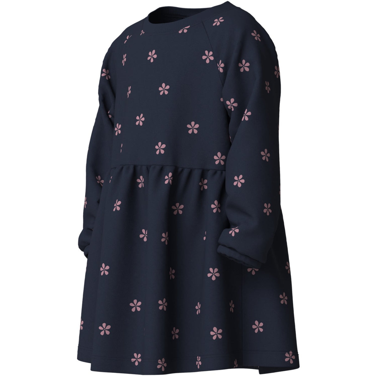 Name It Navy Blazer White Flower Nmfvolta Ls Swe Dress Bru