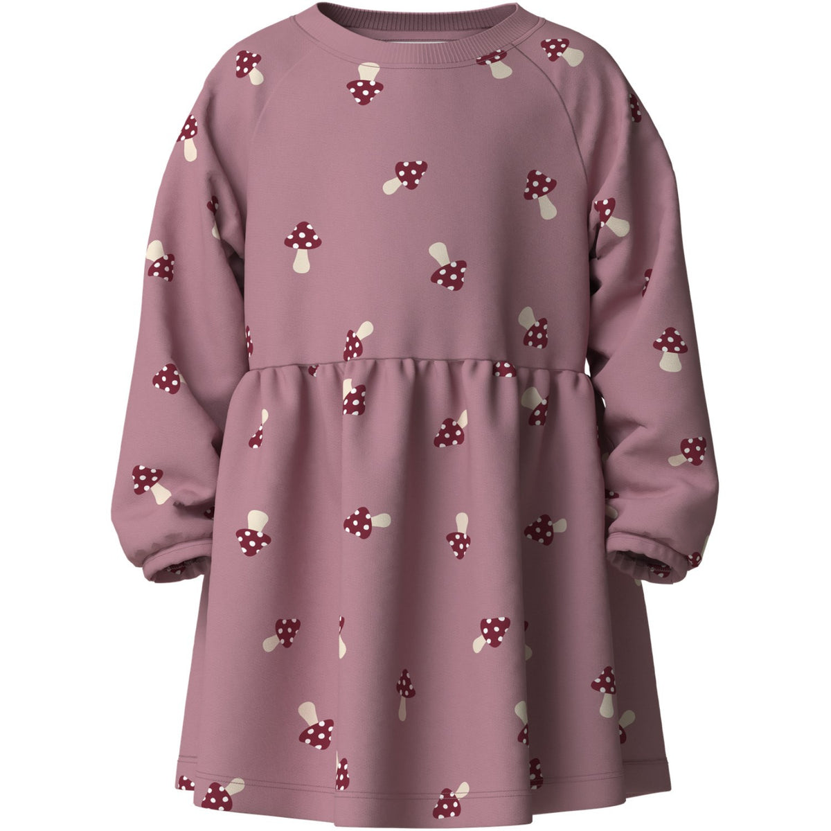 Name It Lilas Mushroom Nmfvolta Ls Swe Dress Bru