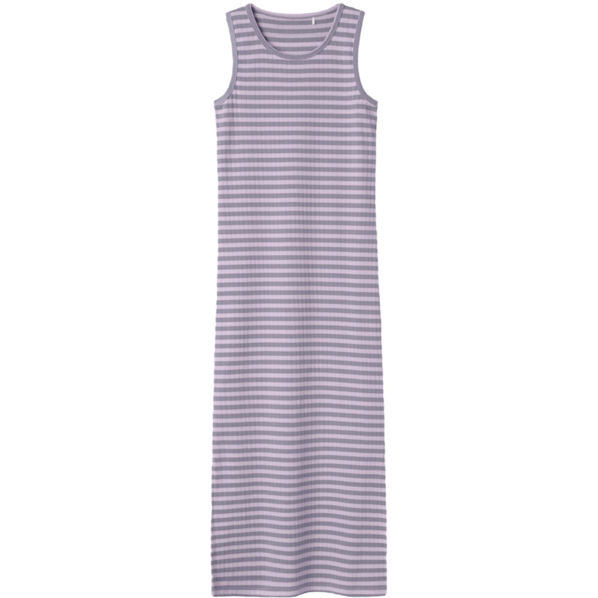 Name It Lavender Fog W. Lavender Gray Nkfsuraja Xsl Sl Maxi Dress Noos