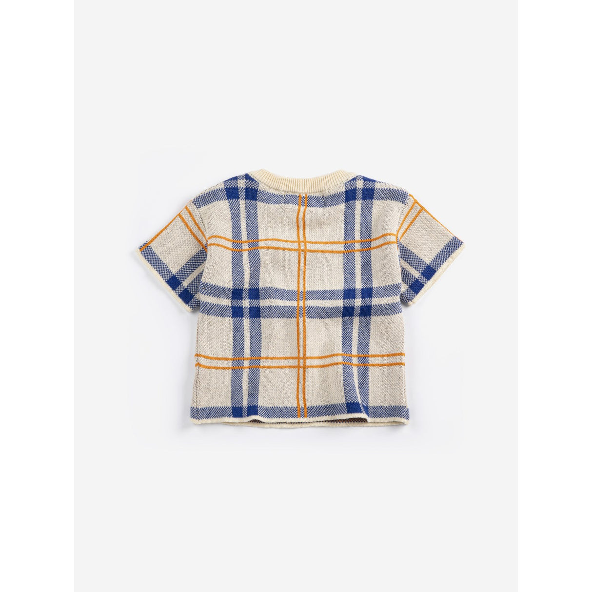 Bobo Choses White Fun Tartan Knitted T-Shirt
