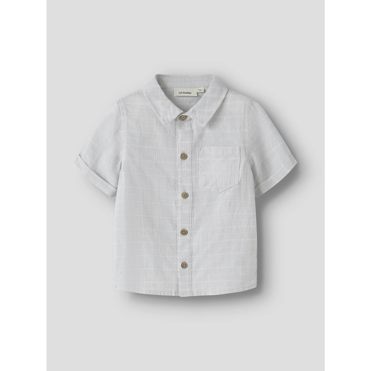 Lil'Atelier Gray Dawn Coconut Milk Nmmflorentin Ss Shirt Lil