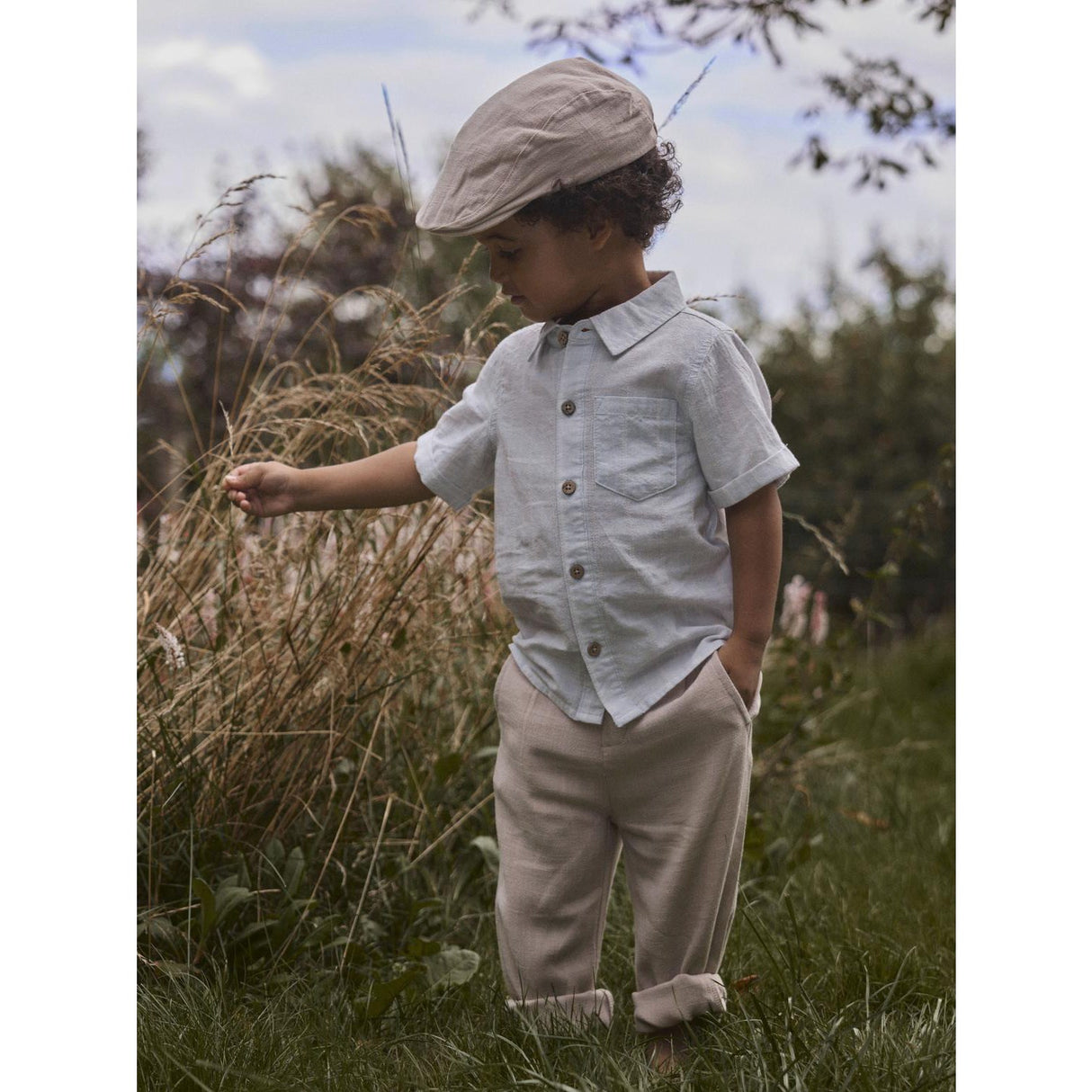 Lil'Atelier Gray Dawn Coconut Milk Nmmflorentin Ss Shirt Lil