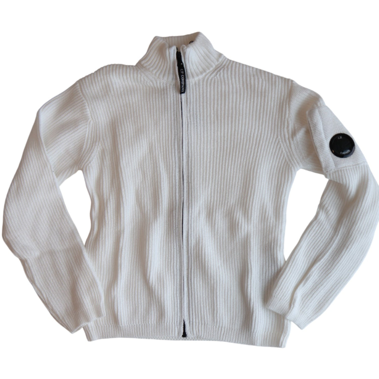 C.P. Company Gauze White Tricot With Zip