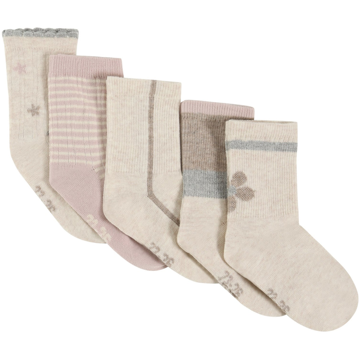 Minymo Shell Socks W. Pattern 5-Pack