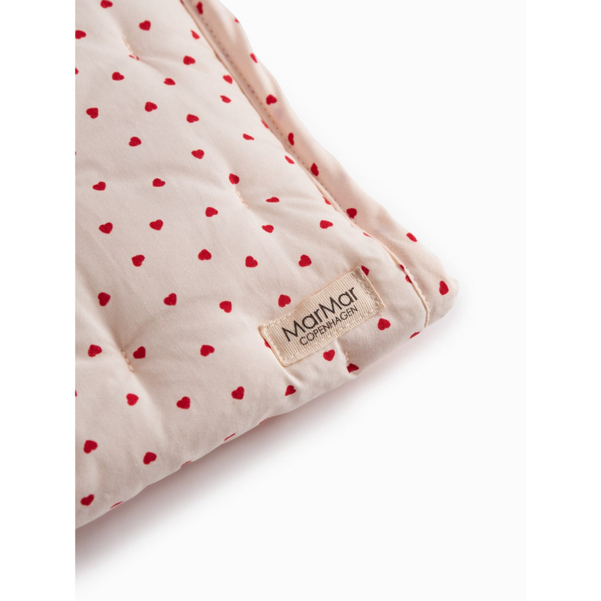 MarMar Cotton Percale Home Happy Hearts Changing Mat
