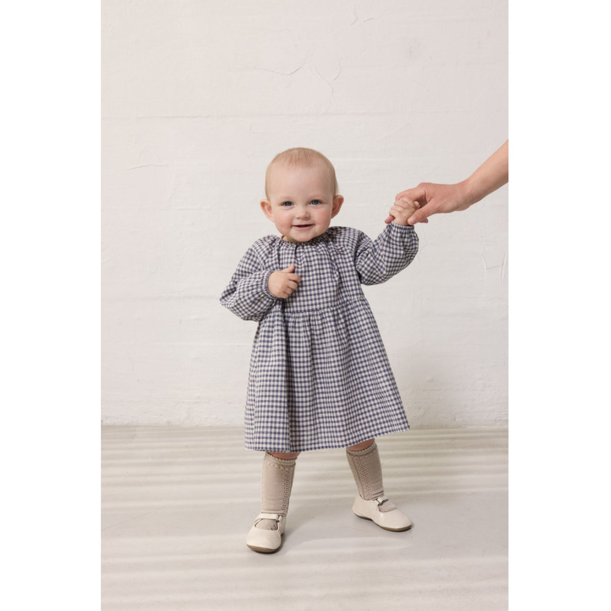 MarMar Cotton Linen Marine Check Dawson B Dress
