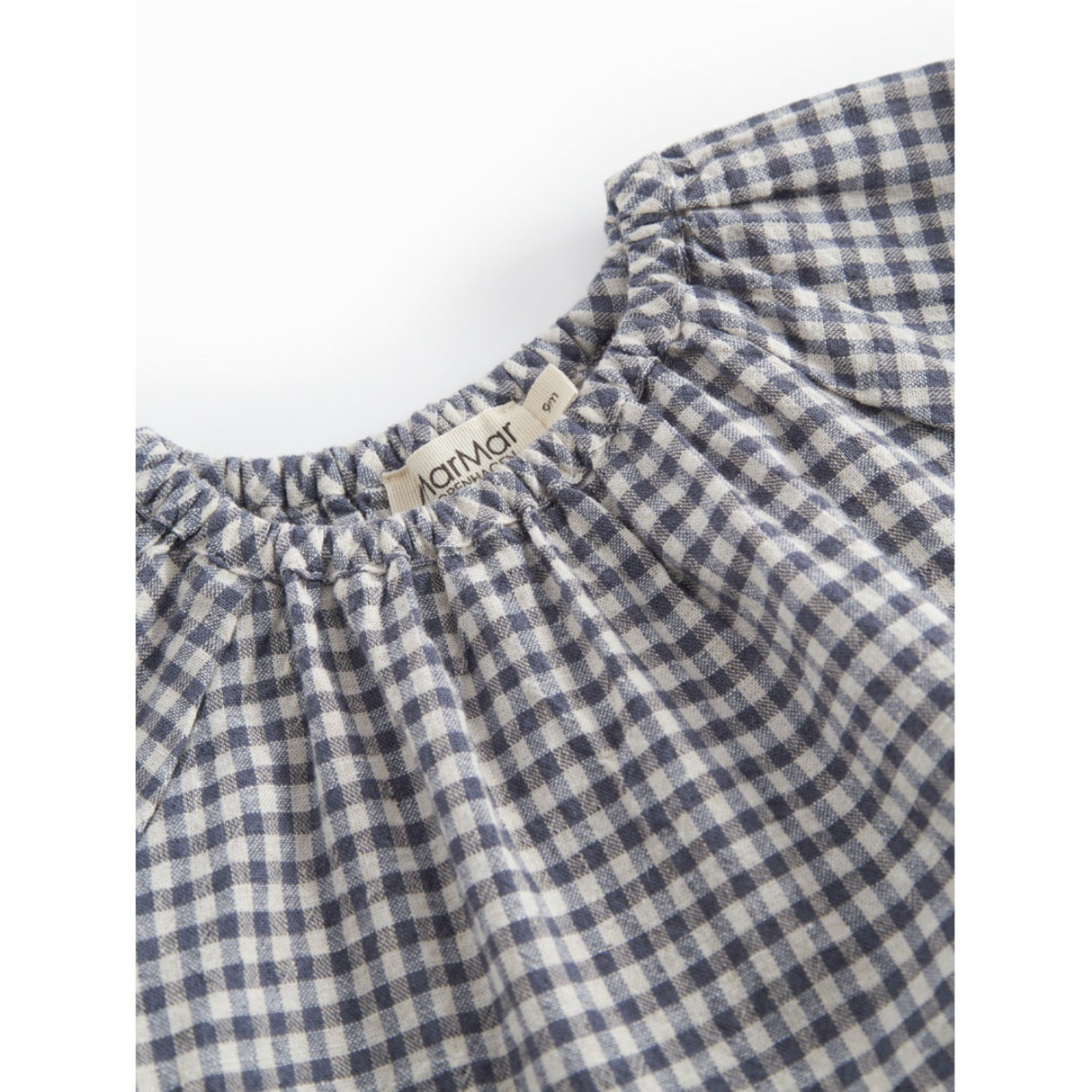 MarMar Cotton Linen Marine Check Dawson B Dress