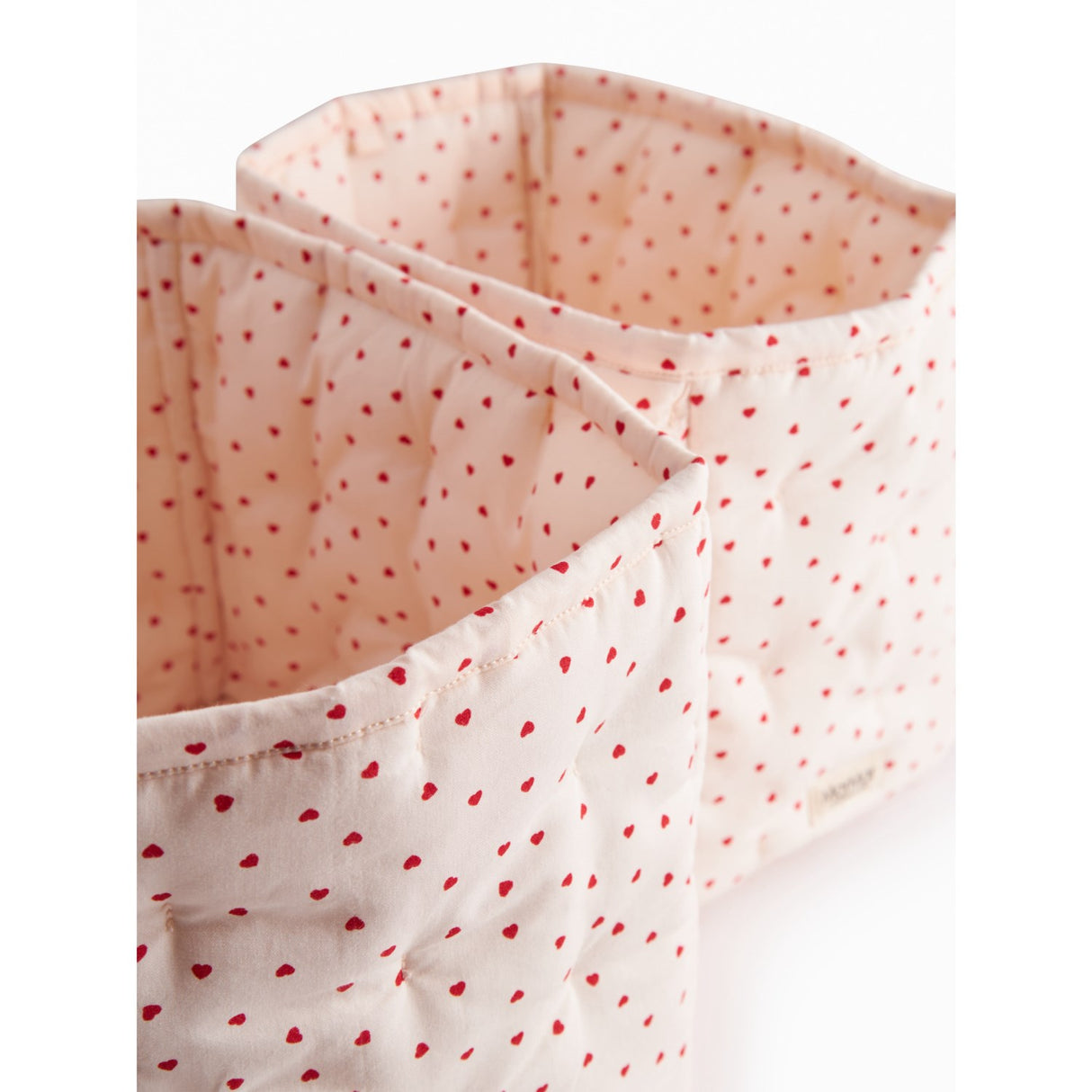 MarMar Cotton Percale Home Happy Hearts Nursery Storage Bags