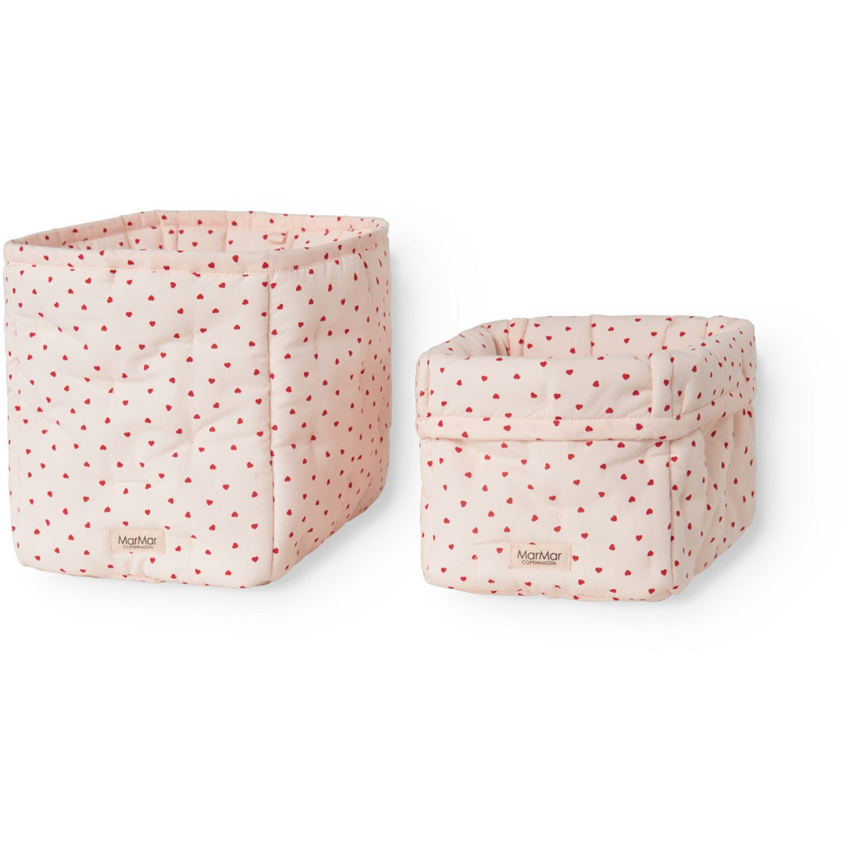 MarMar Cotton Percale Home Happy Hearts Nursery Storage Bags