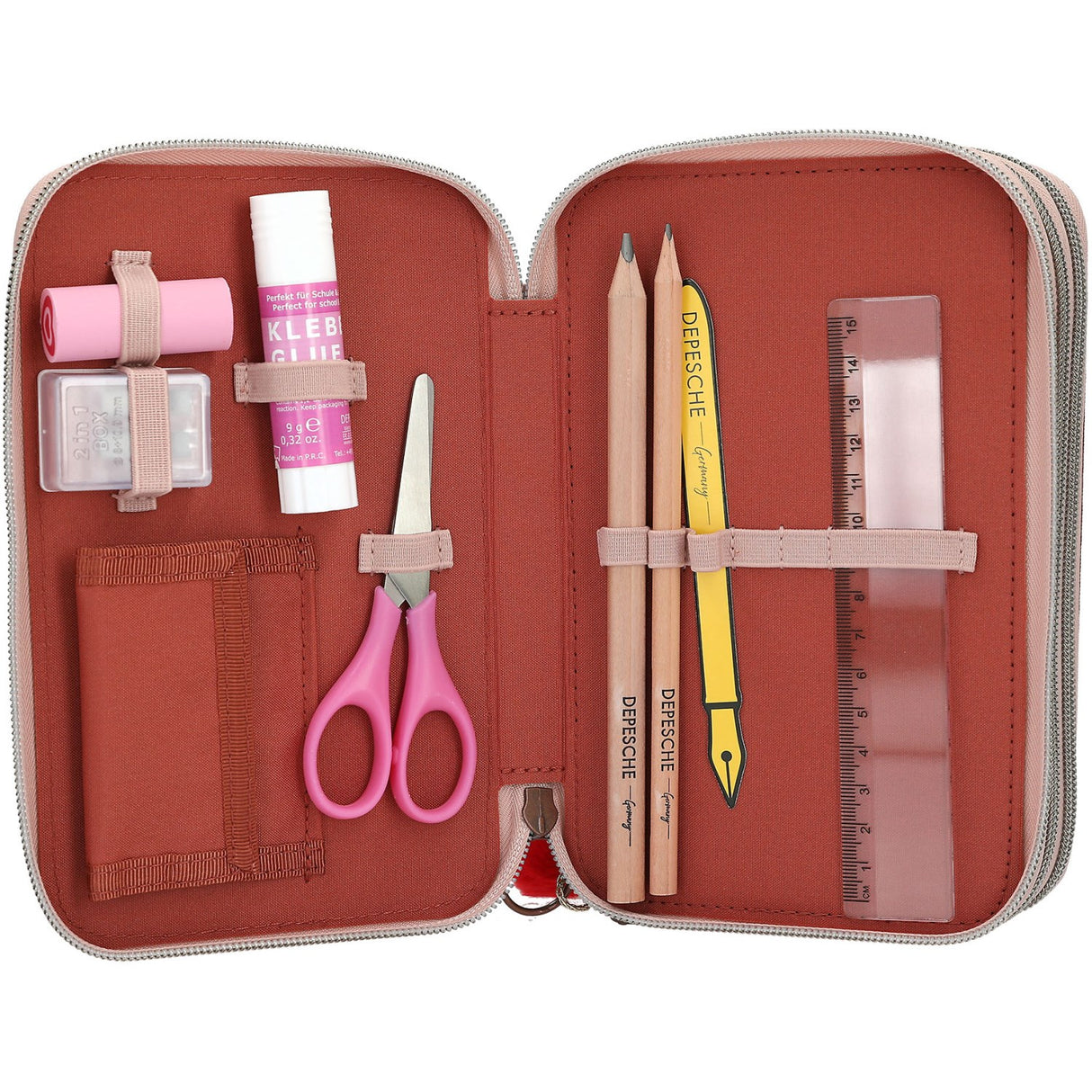 TOPModel Fur Ever Friends Triple Pencil Case