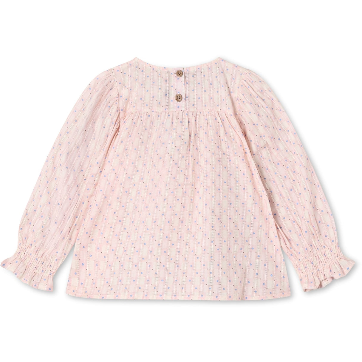 Fliink Chalk Pink Check Aop Zorro Ls Bow Blouse