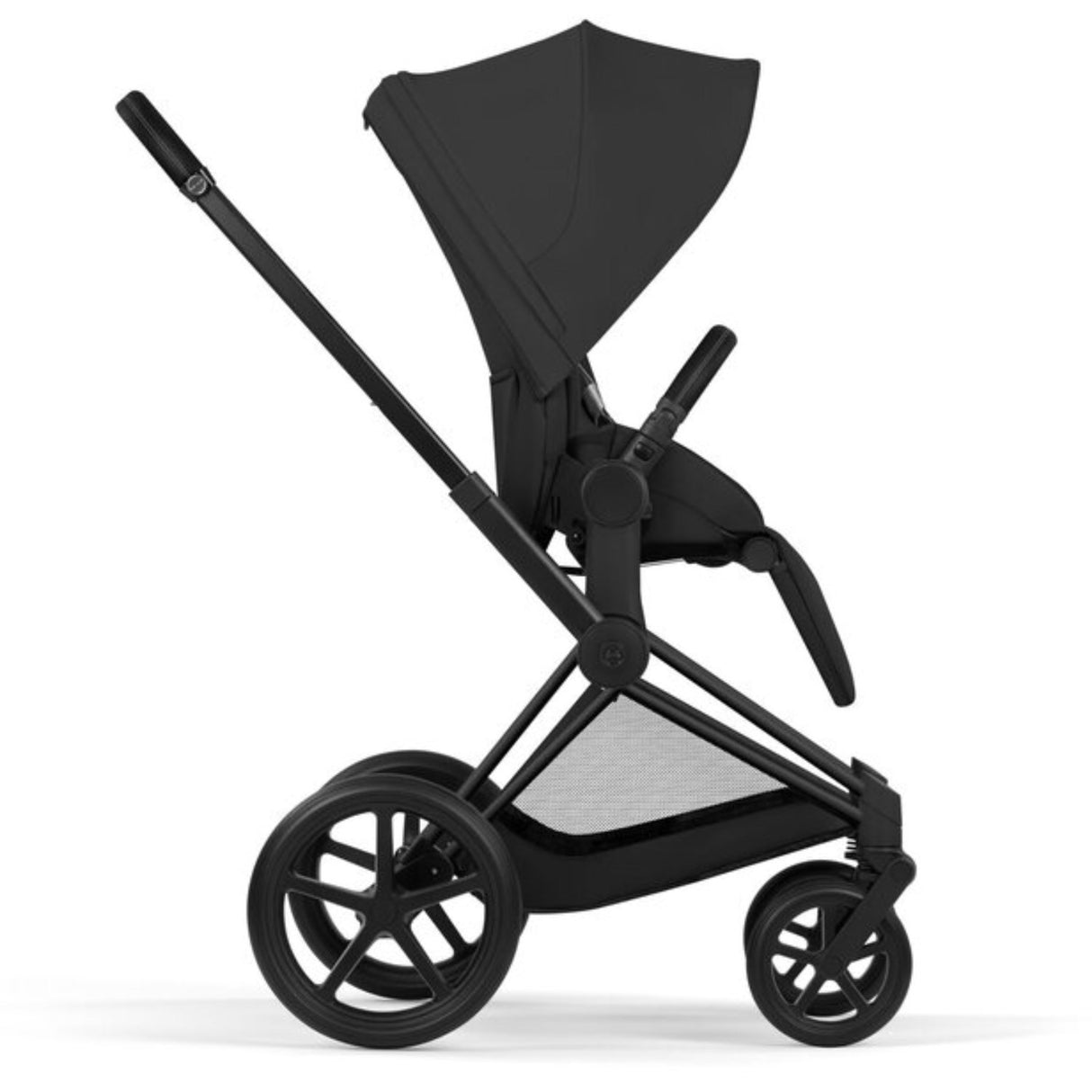 Cybex Sepia Black/Black Priam Comfort Matt Black Including Foldable Cot