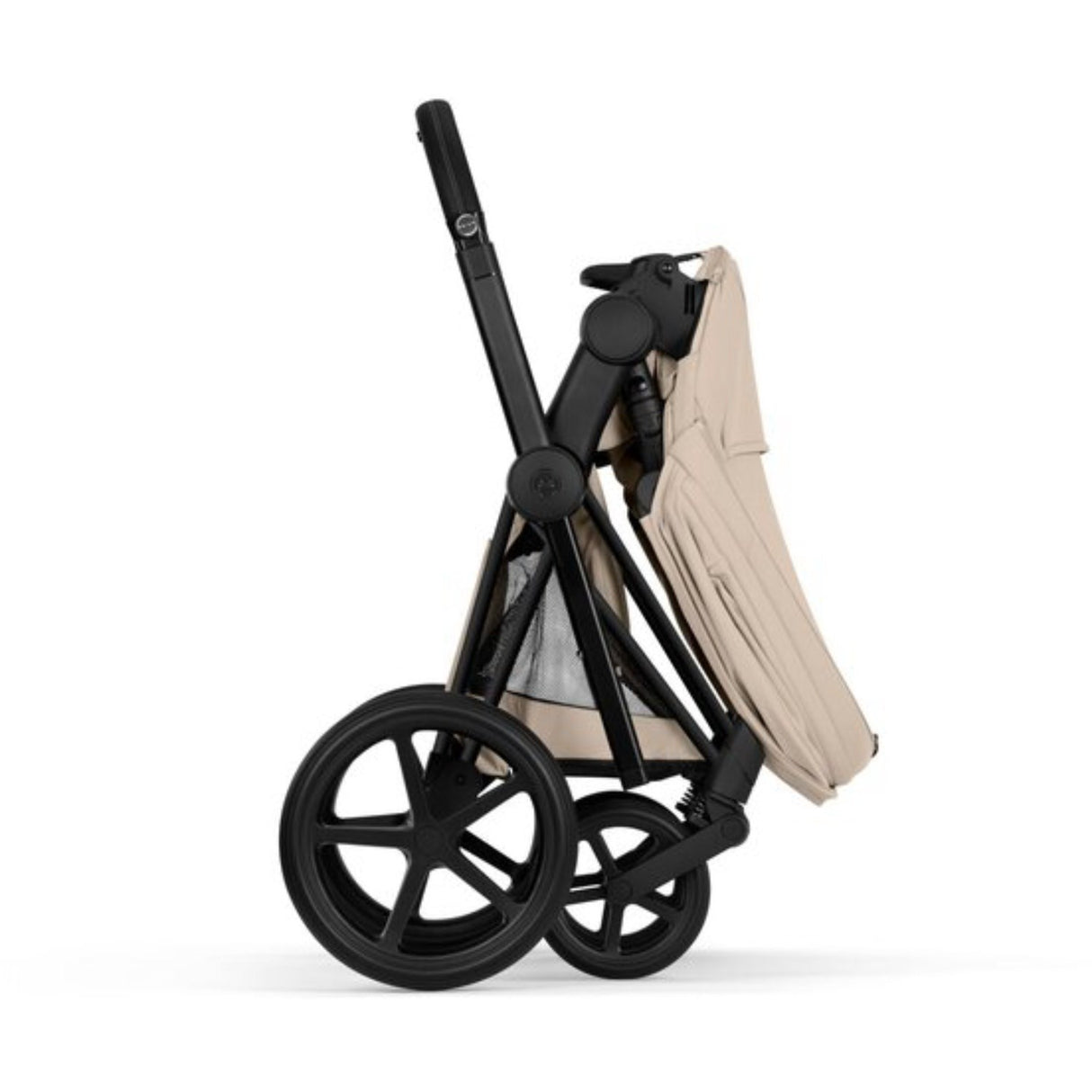 Cybex Cozy Beige/Beige Priam Comfort Matt Black Including Foldable Cot