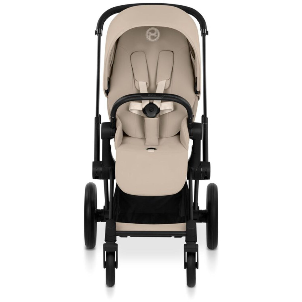 Cybex Cozy Beige/Beige Priam Comfort Matt Black Including Foldable Cot