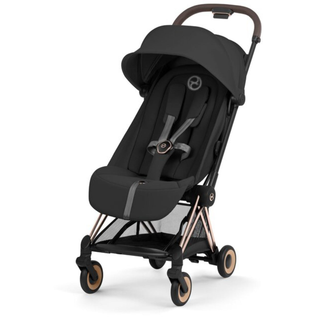 Cybex Sepia Black/Black Coÿa Comfort Rosegold Including Foldable Cot