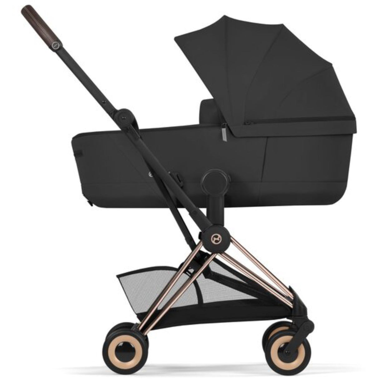Cybex Sepia Black/Black Coÿa Comfort Rosegold Including Foldable Cot