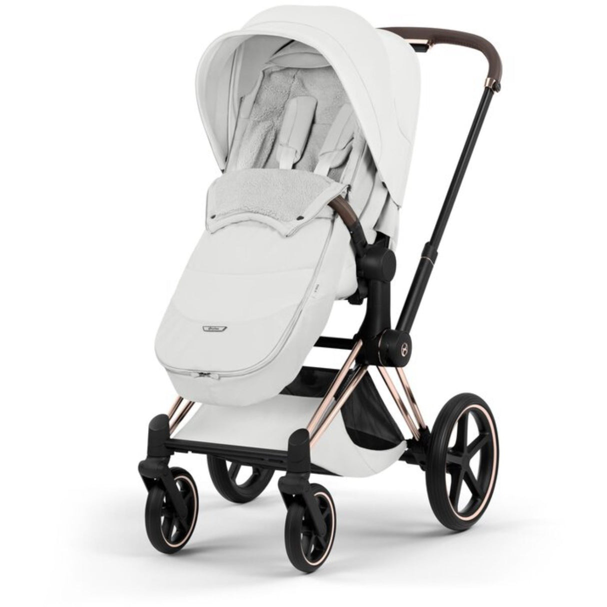 Cybex Off White/Light Beige Platinum Footmuff