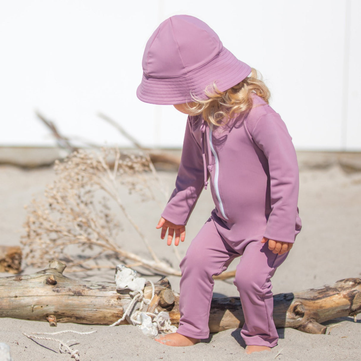 Petit Crabe Heather Lou Star Sunsuit L/S