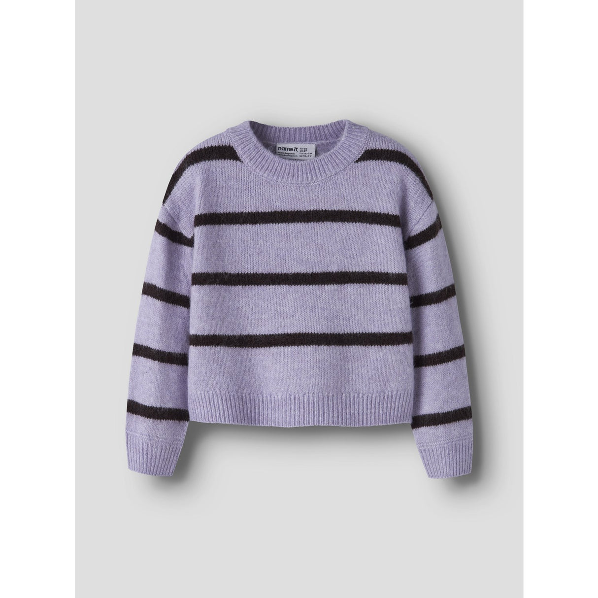 Name It Heirloom Lilac Chocolate Plum Nmfolenska Ls Knit