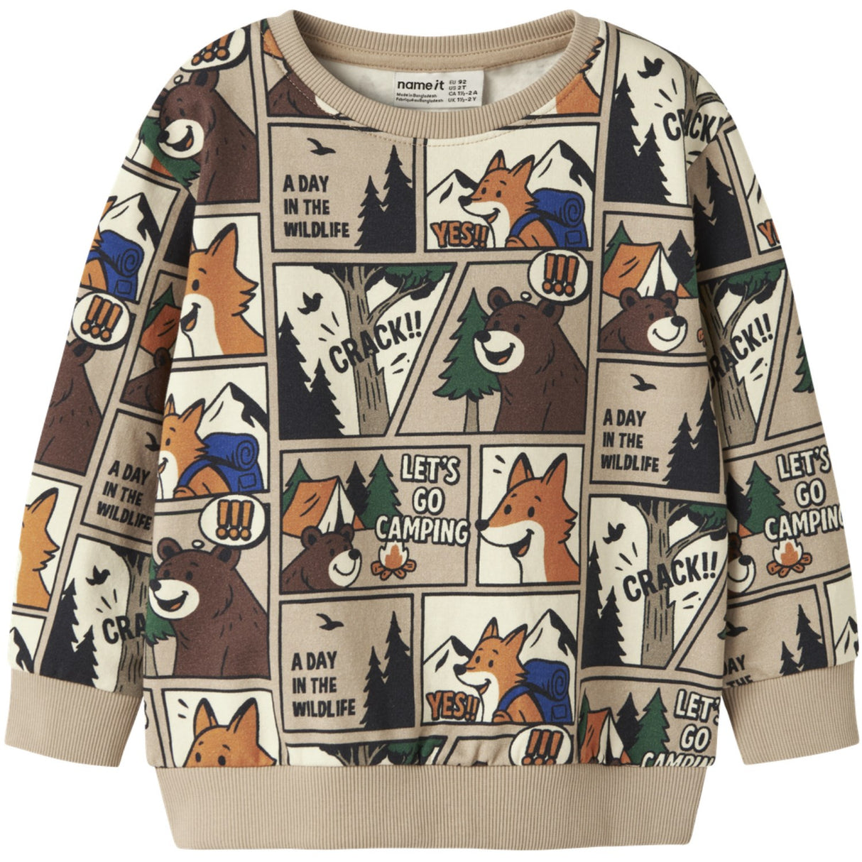 Name It Sesame Nmmoswaldy Ls Nreg Sweat Bru Box