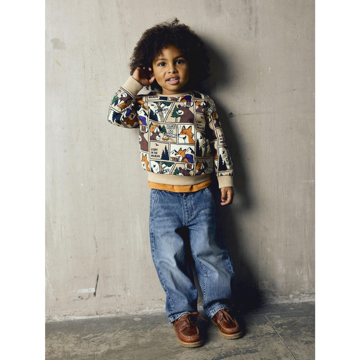Name It Sesame Nmmoswaldy Ls Nreg Sweat Bru Box