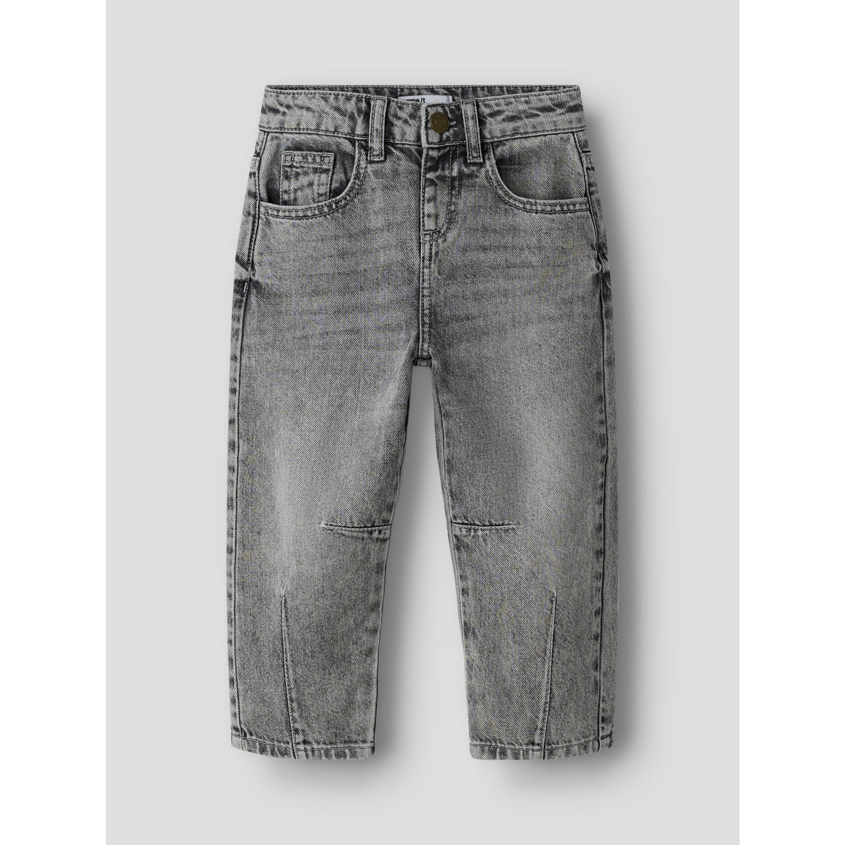 Name It Medium Grey Denim Nmfbella Barrel Dnm Jeans 5518-Bp