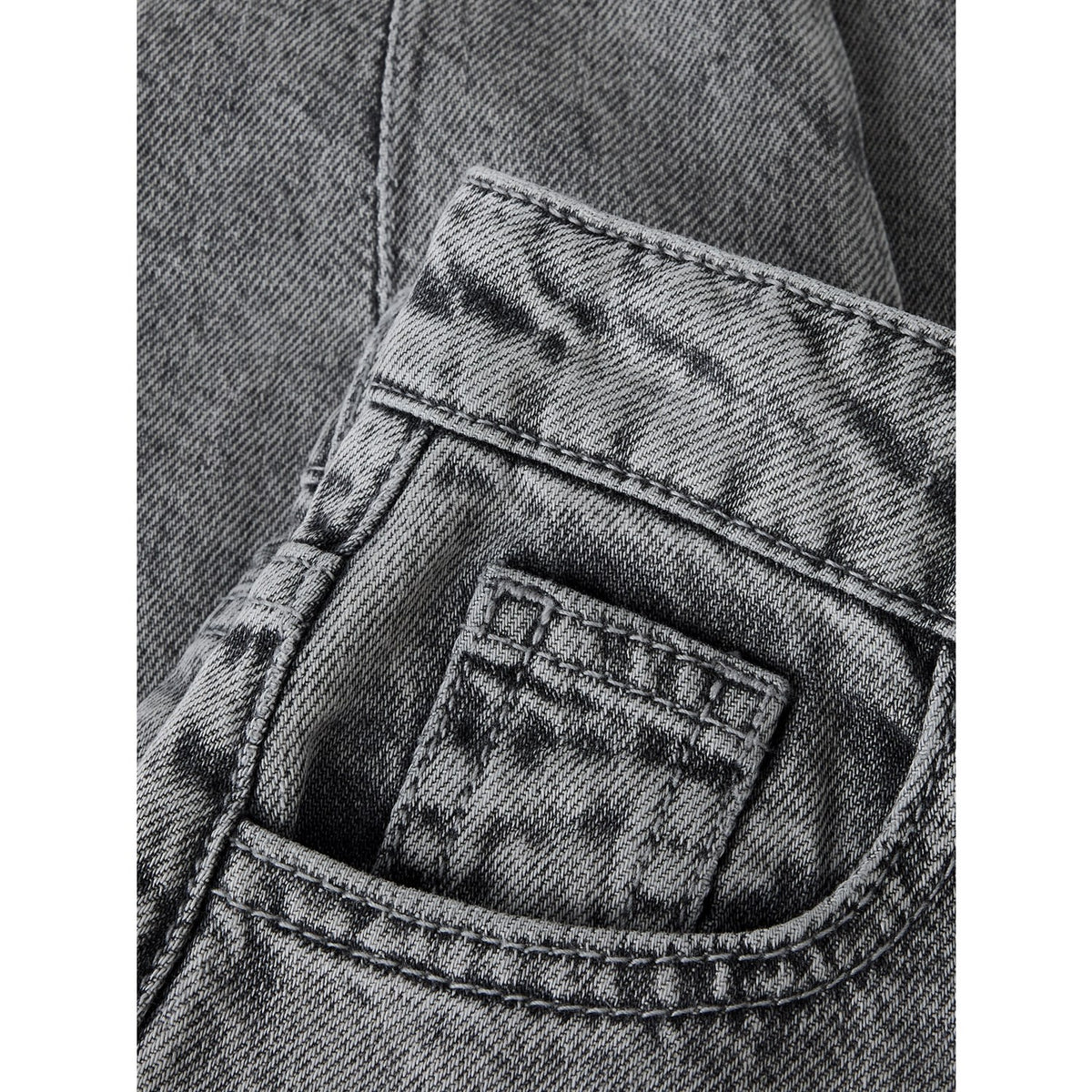 Name It Medium Grey Denim Nmfbella Barrel Dnm Jeans 5518-Bp