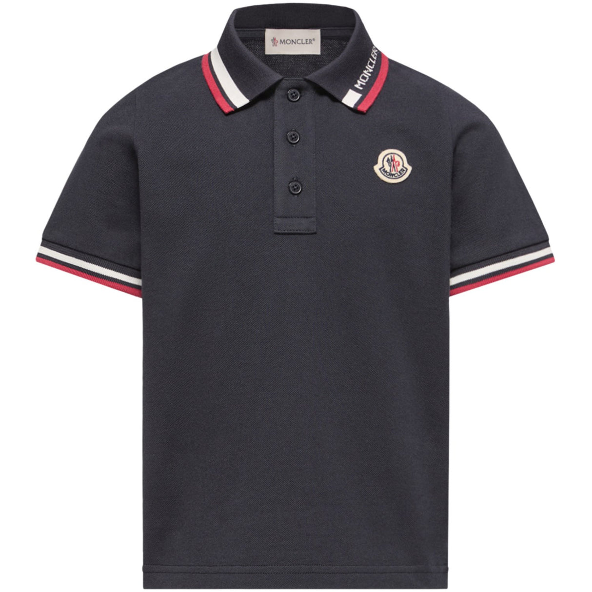 Moncler Navy Ss Polo
