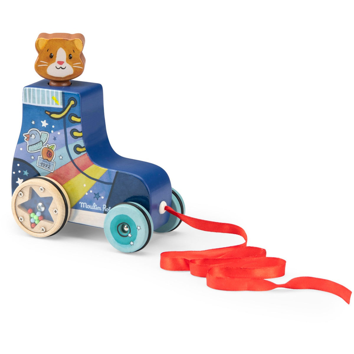 Moulin Roty Draught Animals - Skates - Puce & Pilou