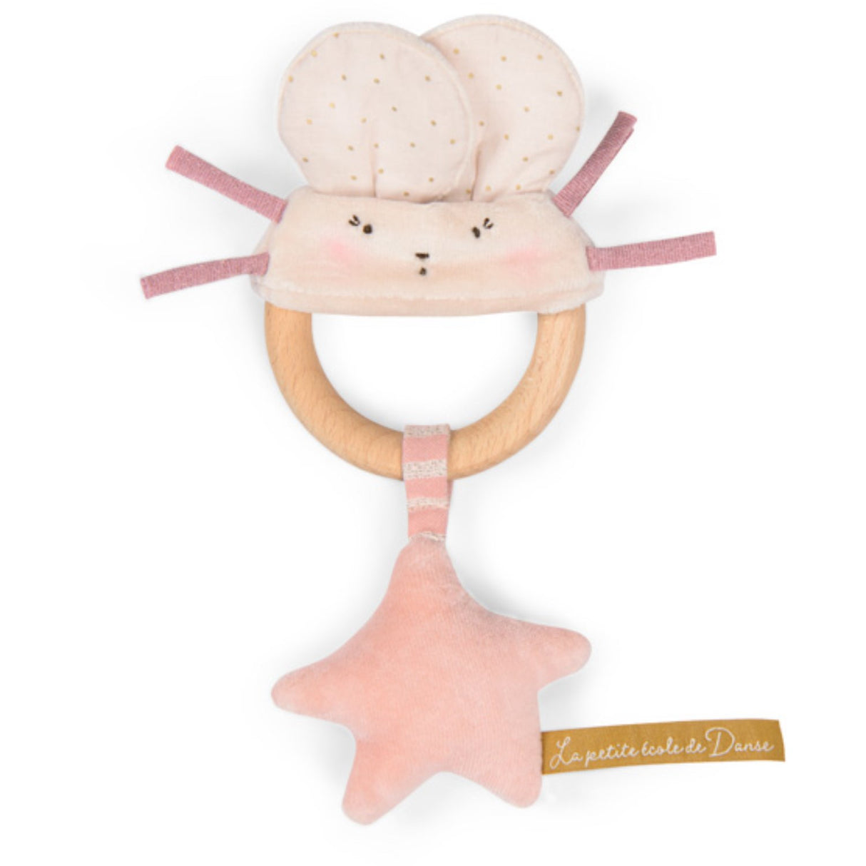 Moulin Roty Rattle in Wood - Mice - La Petite Ecole de Danse