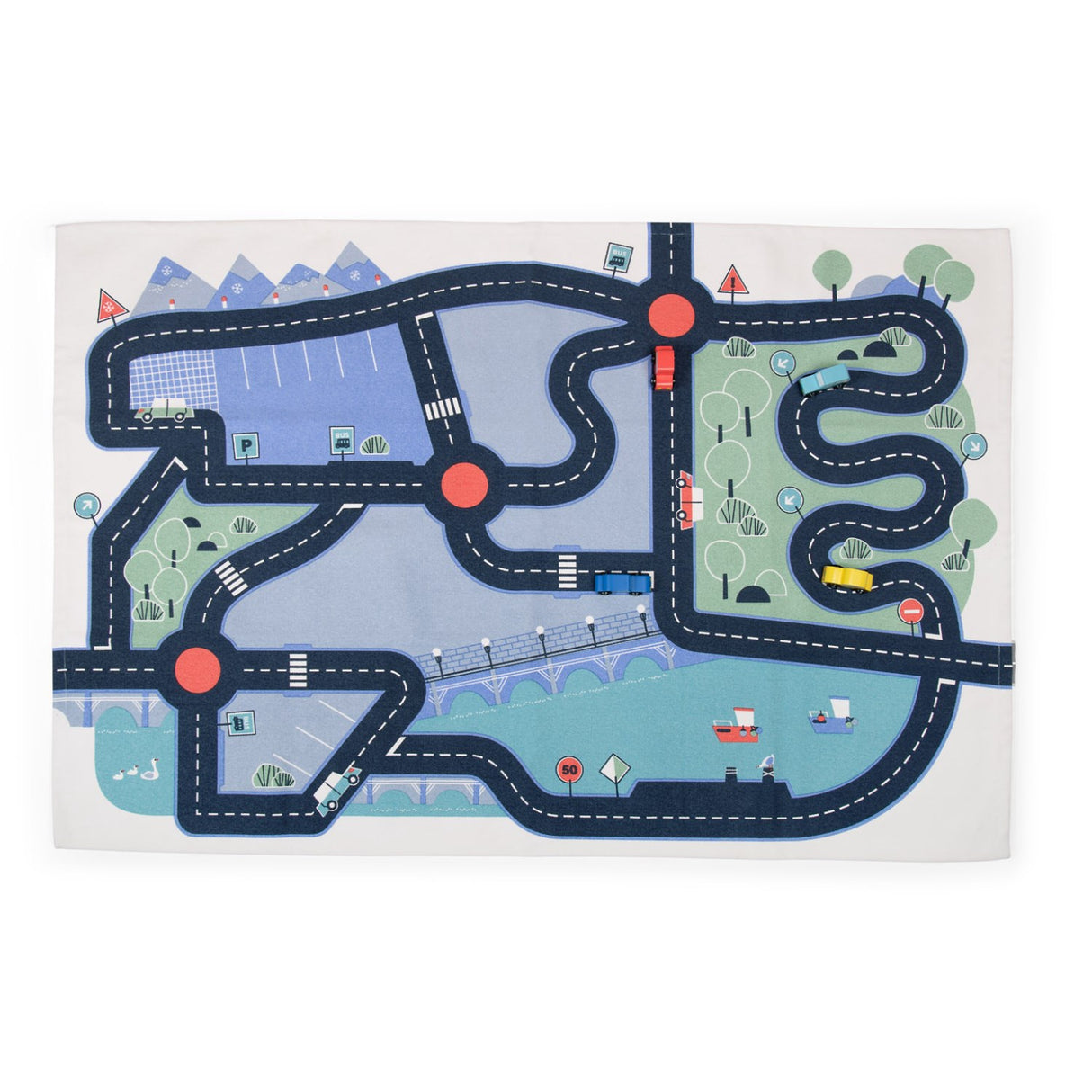 Moulin Roty Play Mat with Car Track - Avenue du Moulin