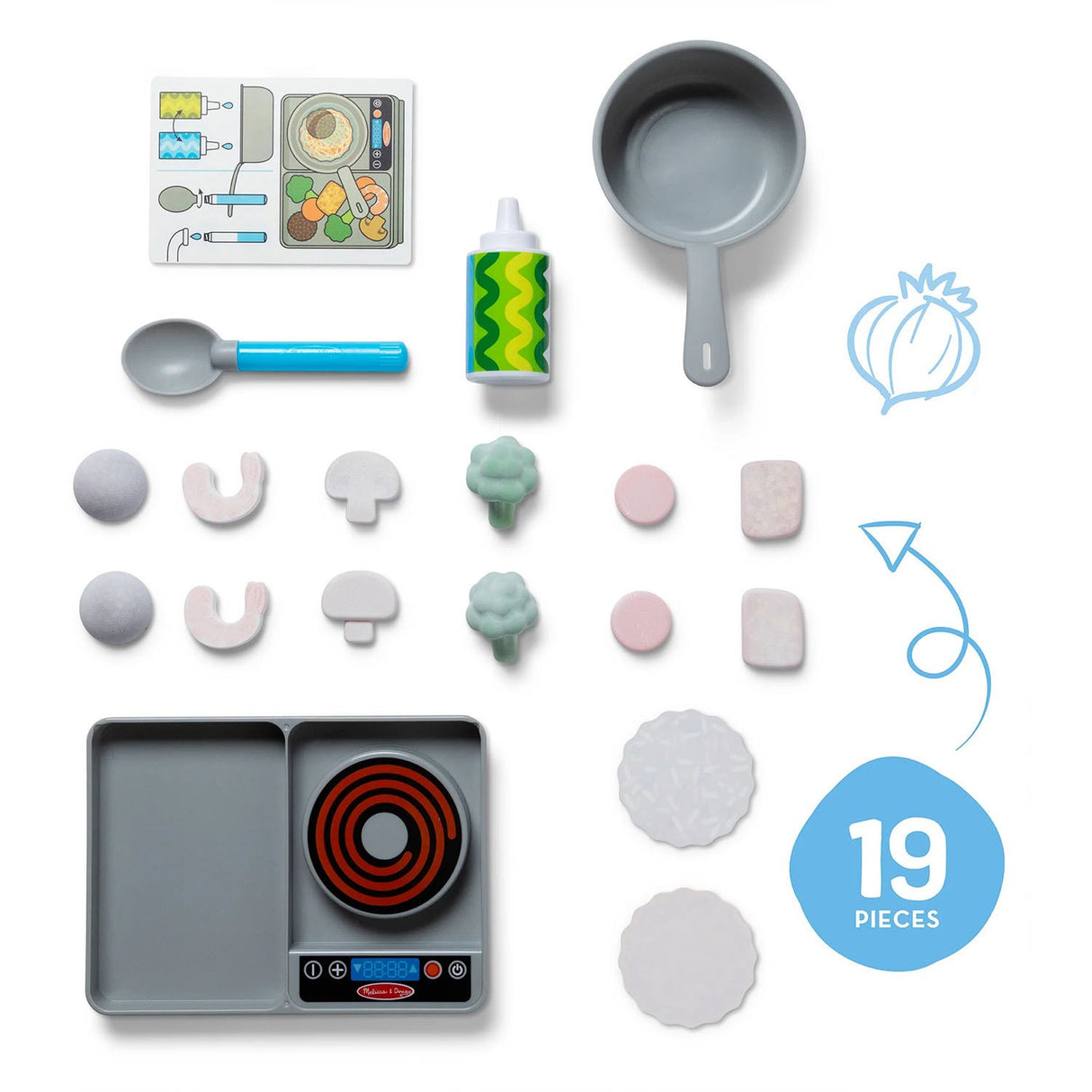 Melissa & Doug Multifarvet Legesæt - Water Wow! Simmer & Stir: Kogeplade-Sæt