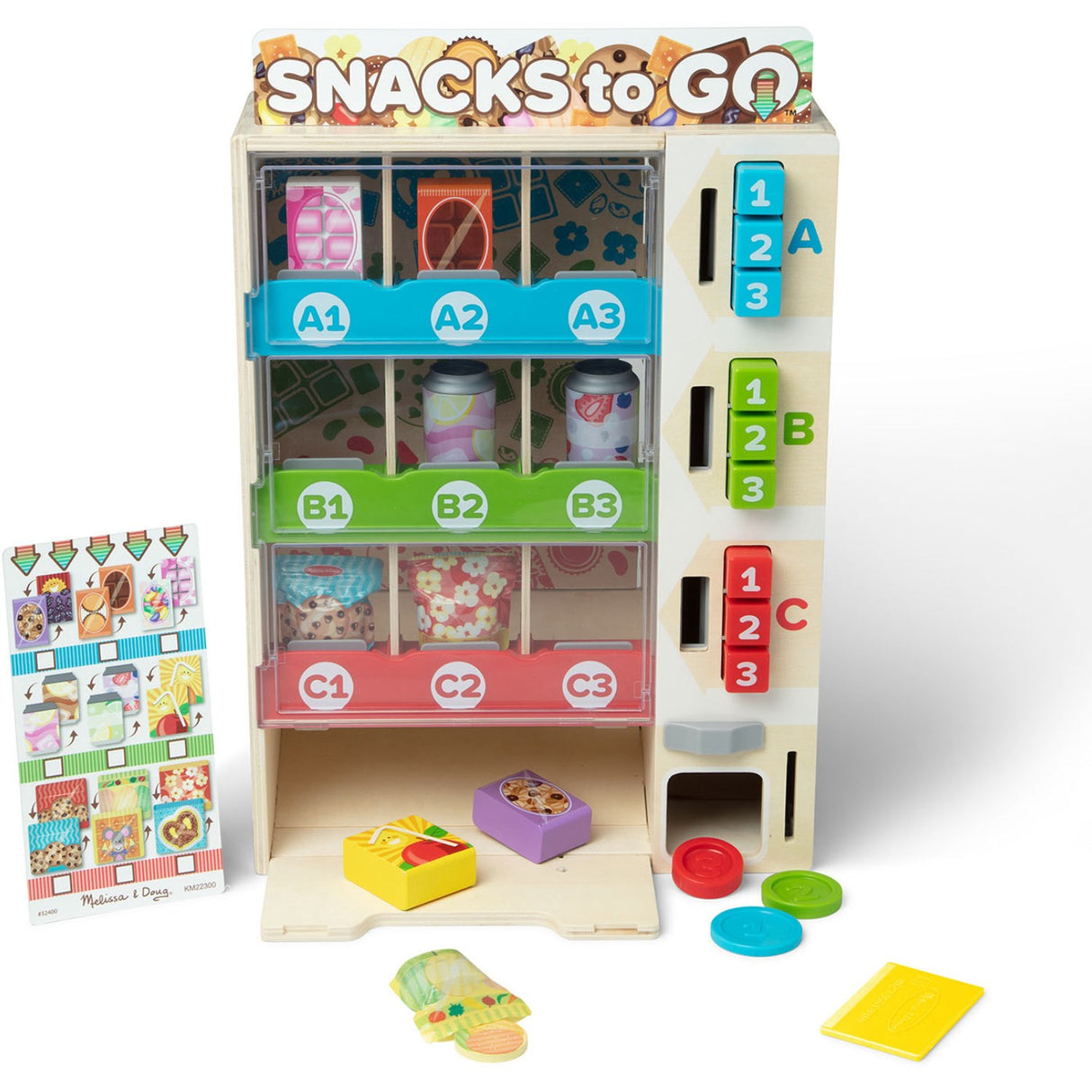 Melissa & Doug Multifarvet Legesæt - Salgsautomat: Snacks To Go