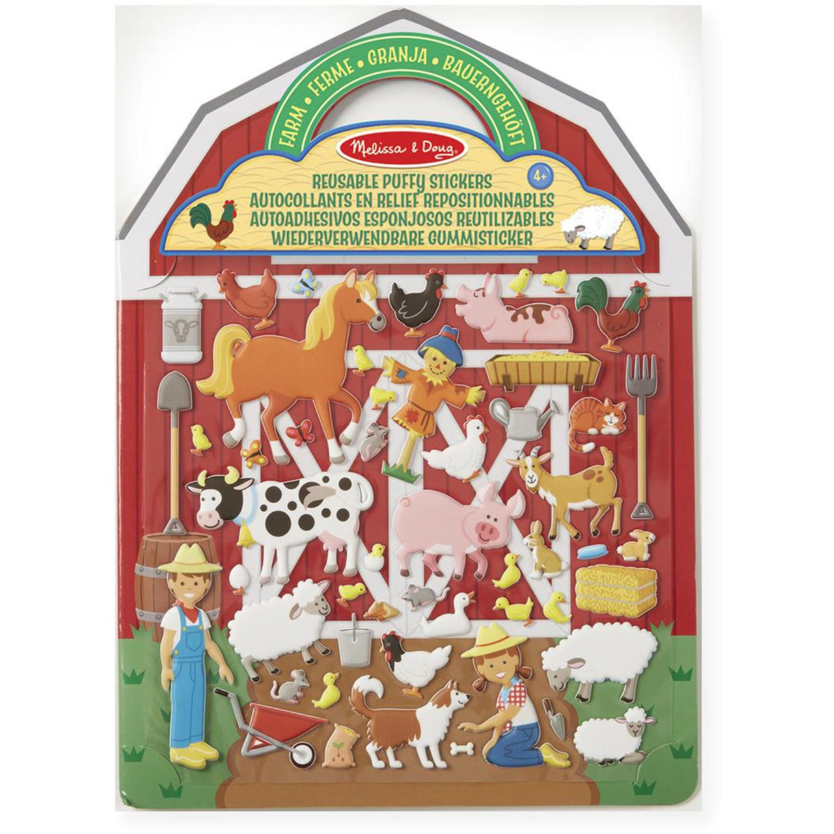 Melissa & Doug Multifarvet Puffy Sticker Playset On The Farm