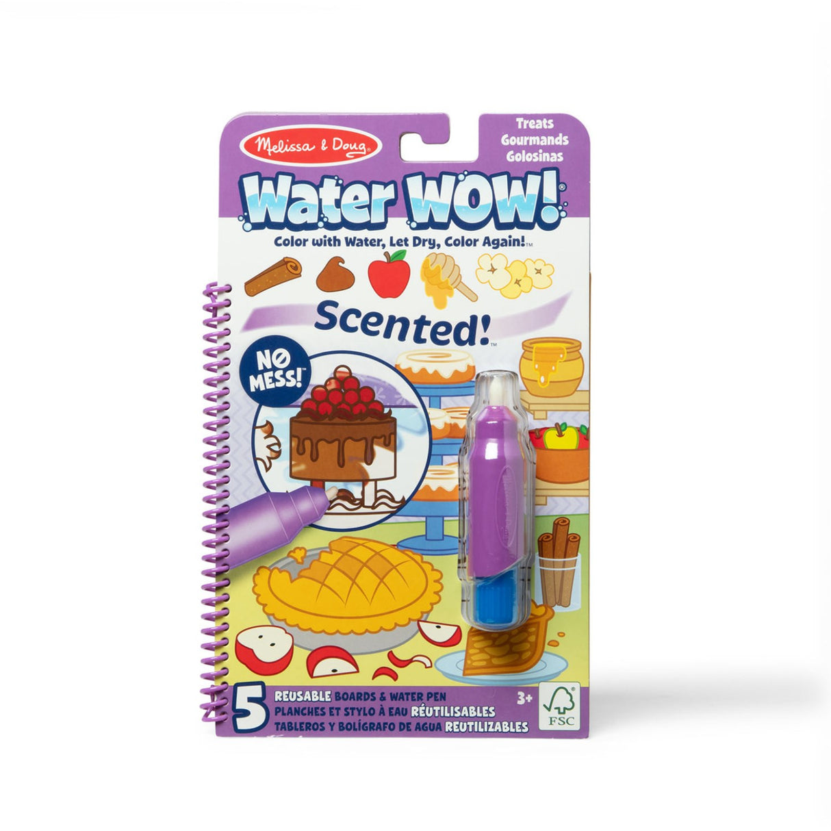 Melissa & Doug Lilla Coloring Book "Water Wow!" Snackdufte