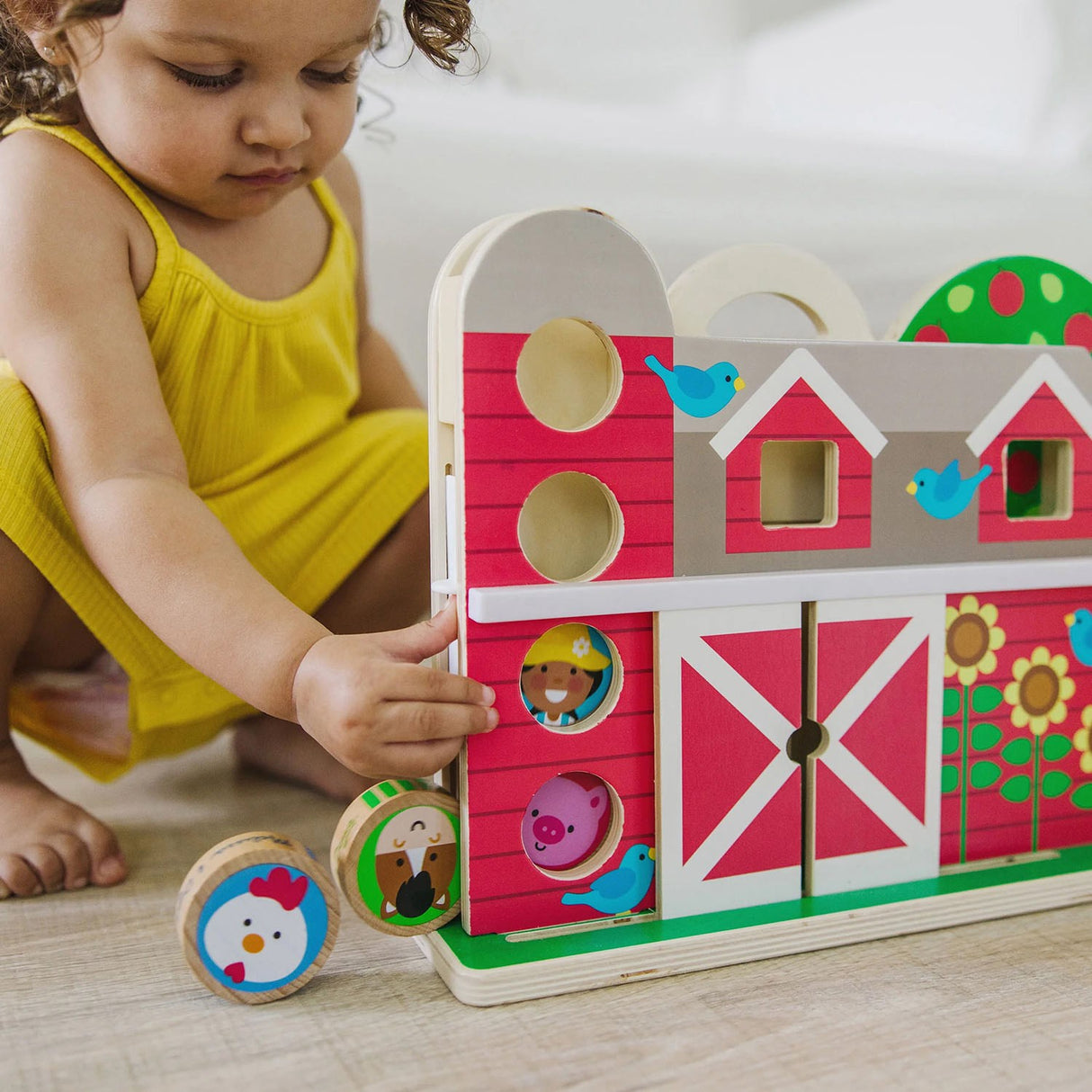 Melissa & Doug Multifarvet Toy - Go Tots - Bondegårds Tumlesæt