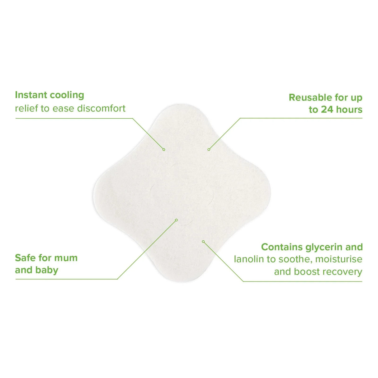 Haakaa Soothing Hydrogel Nursing Pad - 8Pcs